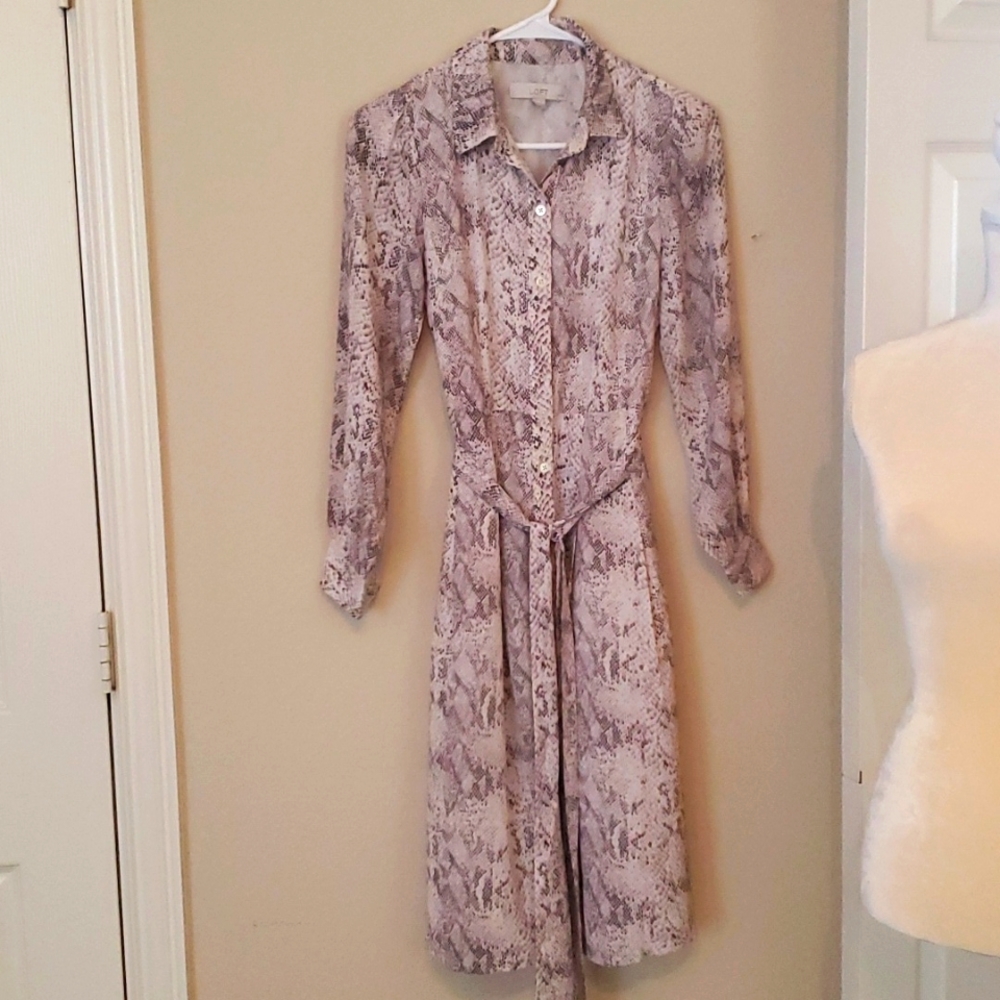 Loft 00P long sleeve dress